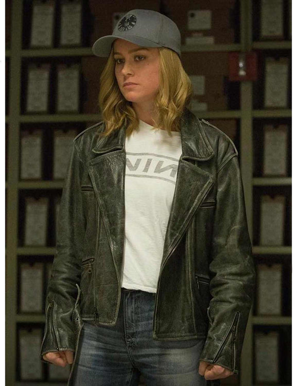 Captain Marvel Carol Danvers Leather Jacket TheJacketFactory