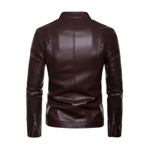 Men's Biker Faux Leather Jacket TheJacketFactory