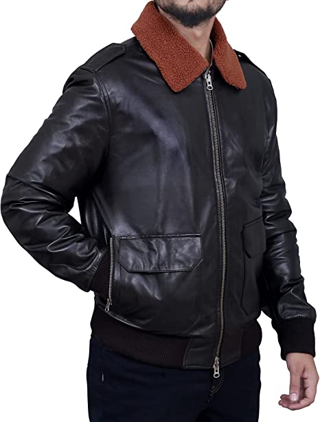 Men's Black Bomber Jacket TheJacketFactory
