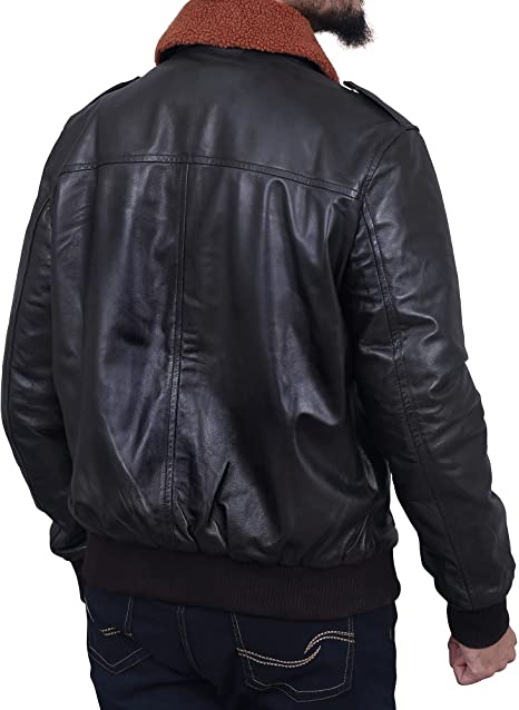 Men's Black Bomber Jacket TheJacketFactory