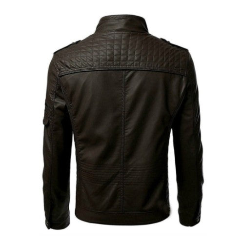Men's Black Leather Biker Motorcycle Jackets TheJacketFactory