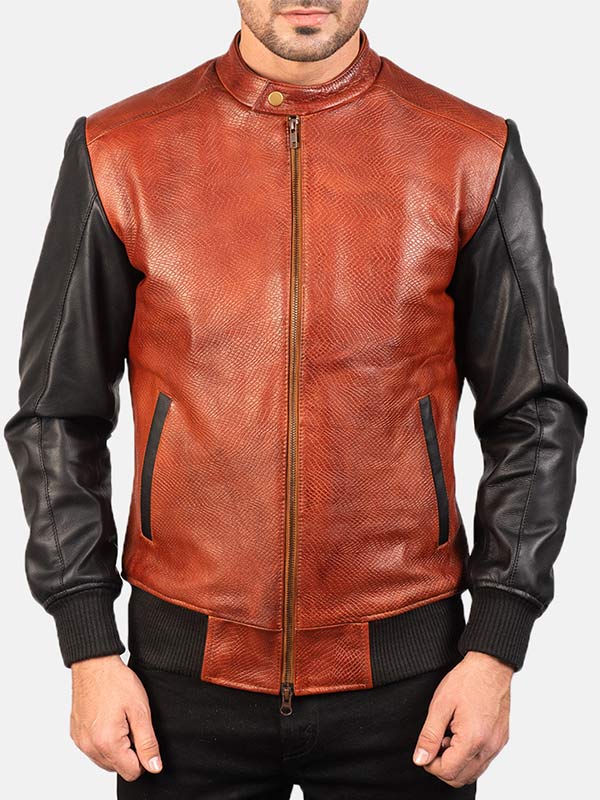 Men's Leather Bomber Jacket TheJacketFactory