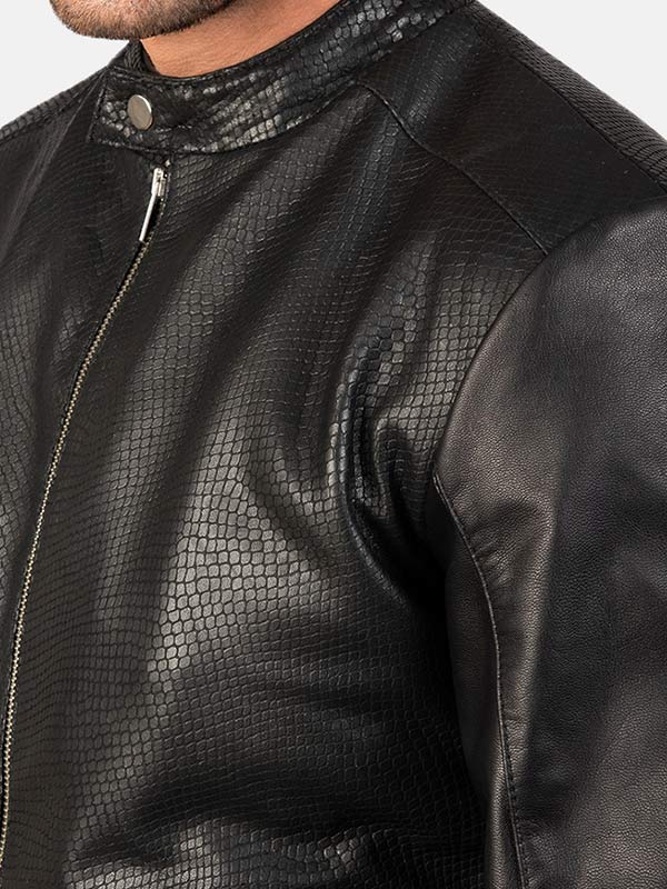 Men's Leather Bomber Jacket TheJacketFactory