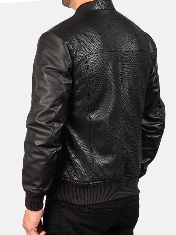 Men's Leather Bomber Jacket TheJacketFactory