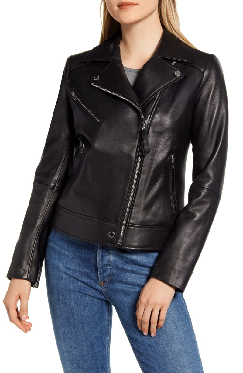 Women's Leather Moto Jacket TheJacketFactory