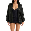 Women's Black Bomber Jacket