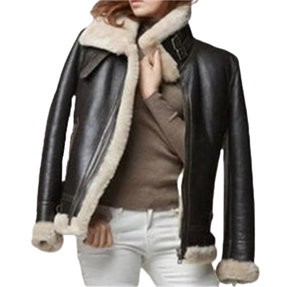 womens-black-b3-bomber-sheepskin-raf-aviator-wwii-fur-pilot-leather-jacket