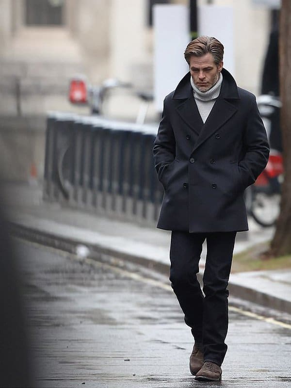 All the Old Knives Chris Pine Peacoat TheJacketFactory