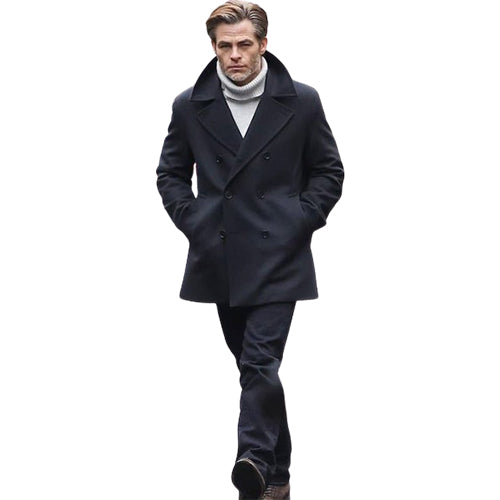 All the Old Knives Chris Pine Peacoat