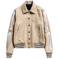 Amiri Bone Tan Varsity Jacket