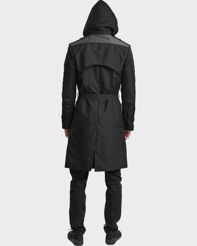 Men's Black Mid-Length Coat