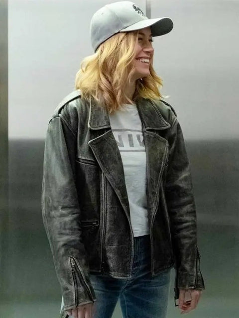Captain Marvel Carol Danvers Leather Jacket