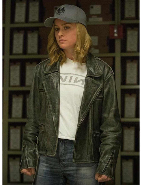 Captain Marvel Carol Danvers Leather Jacket