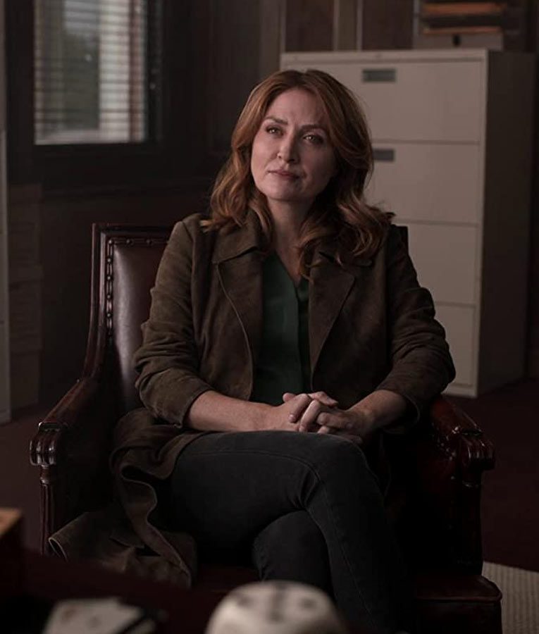 Dangerous Lies Sasha Alexander Suede Coat TheJacketFactory