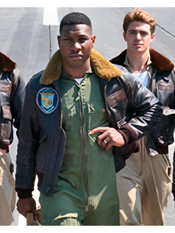 Devotion Jonathan Majors Leather Jacket