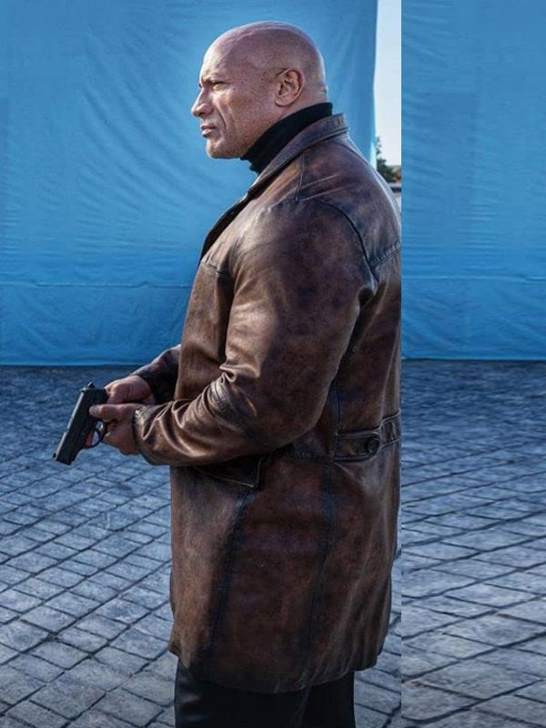 Dwayne Johnson Leather Coat TheJacketFactory