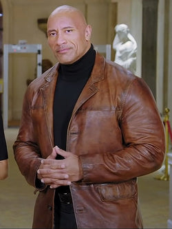 Dwayne Johnson Leather Coat TheJacketFactory