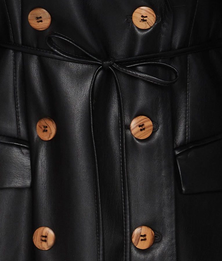 Dynasty Elizabeth Gillies Leather Coat TheJacketFactory