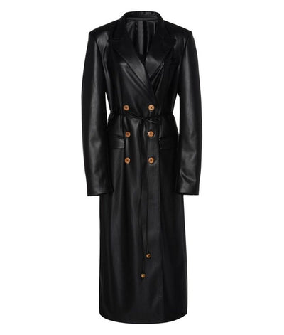 Dynasty Elizabeth Gillies Leather Coat