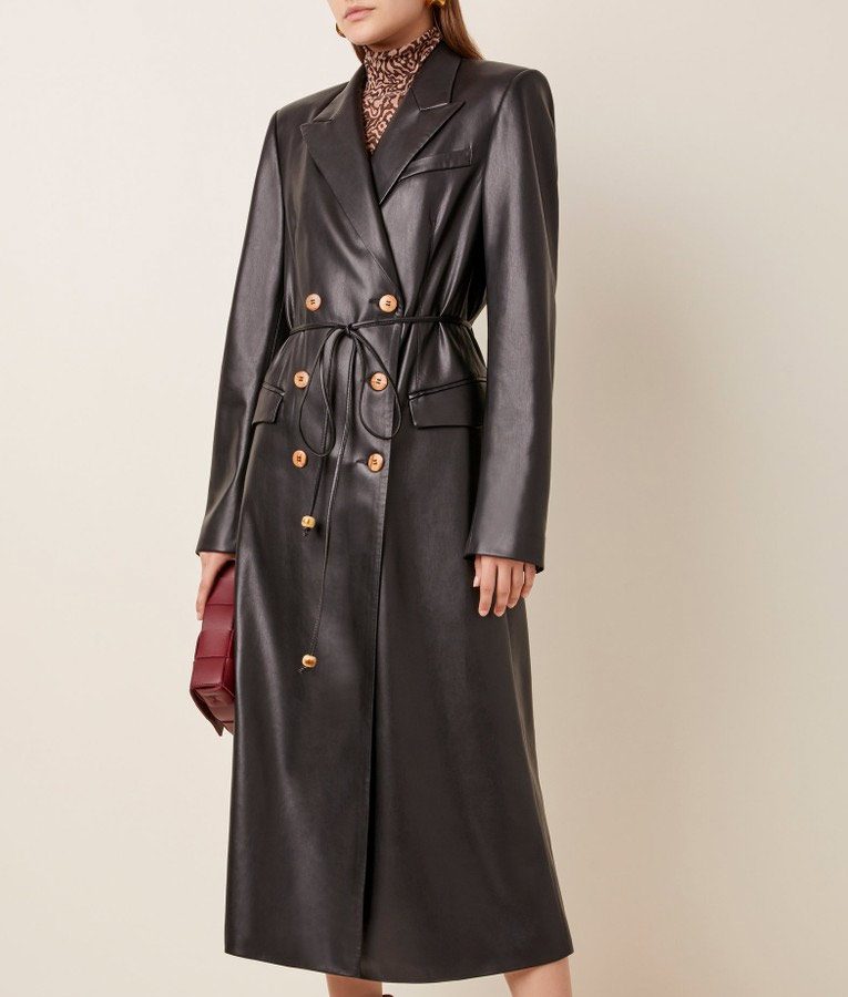 Dynasty Elizabeth Gillies Leather Coat TheJacketFactory