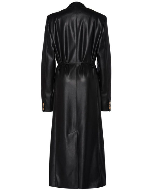 Dynasty Elizabeth Gillies Leather Coat