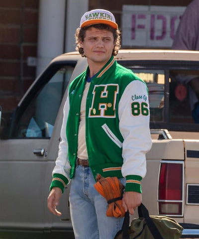 Eddie Munson Stranger Things S04 Letterman Jacket