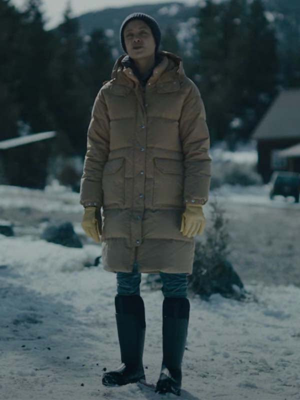 God’s Country Sandra Beige Puffer Coat TheJacketFactory