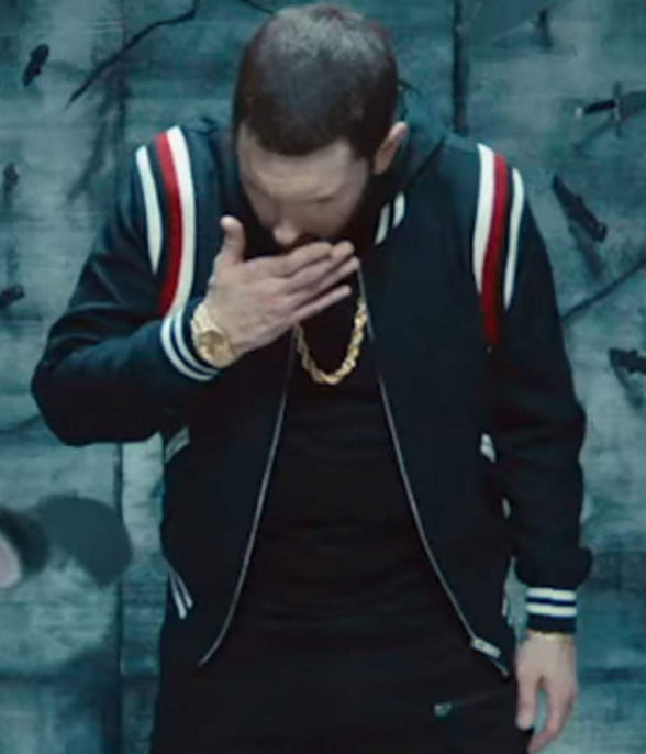 Godzilla Eminem Varsity Jacket TheJacketFactory