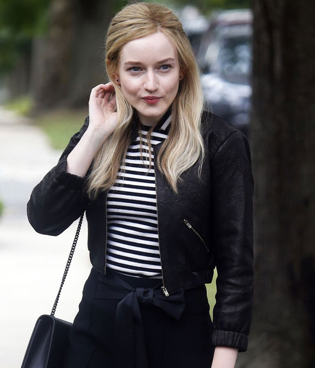 Inventing Anna Julia Garner Leather Jacket TheJacketFactory