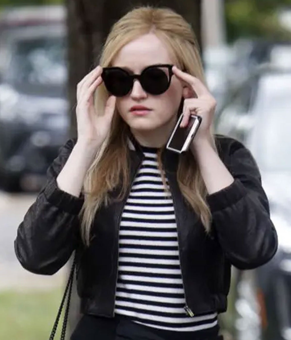 Inventing Anna Julia Garner Leather Jacket TheJacketFactory