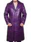 SUICIDE SQUAD JARED LETO JOKER PURPLE TRENCH COAT