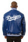 Los Angeles Dodgers Varsity Letterman Royal Blue Leather Jacket TheJacketFactory