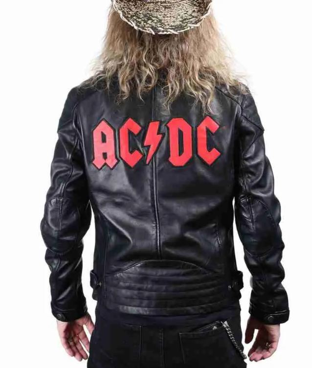 Men’s ACDC Biker Leather Jacket TheJacketFactory