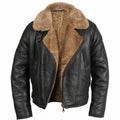 Men's Aviator RAF B3 Flying Shearling Sheepskin Leather Jacket TheJacketFactory