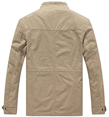 Men's Beige Cotton Jacket TheJacketFactory