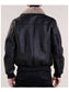 Men's Black Aviator Bomber Leather Jacket TheJacketFactory