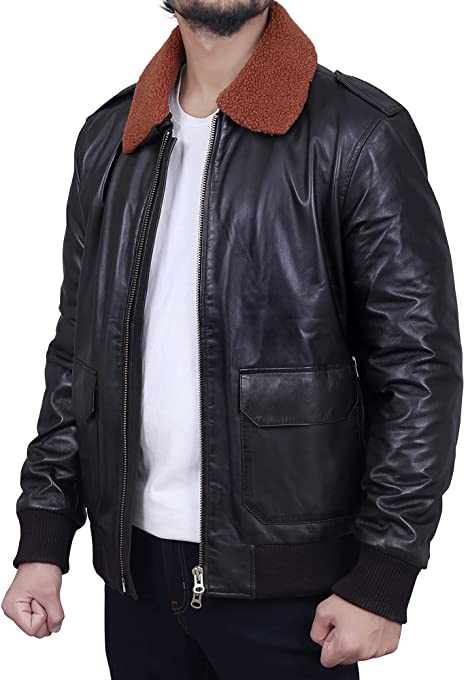 Men's Black Bomber Jacket TheJacketFactory