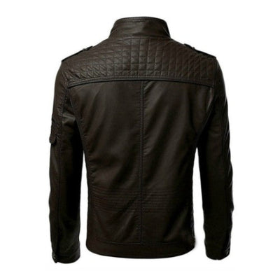 Men's Black Leather Biker Motorcycle Jackets
