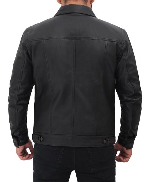 Men's Black Trucker Jacket TheJacketFactory