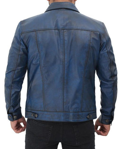 Men's Blue Trucker Jacket