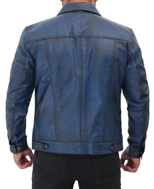 Men's Blue Trucker Jacket