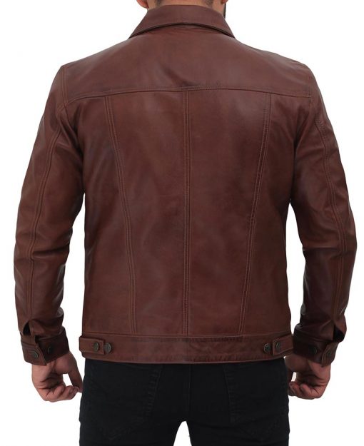 Men's Brown Trucker Jacket