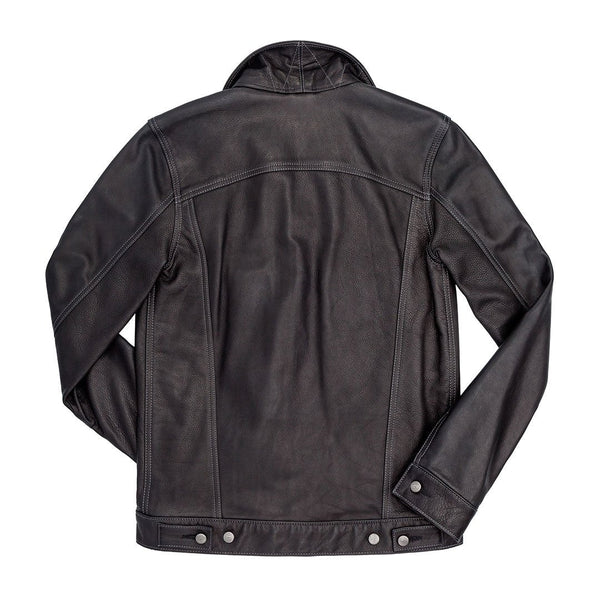 Men's Calfskin Leather Jean Jacket TheJacketFactory