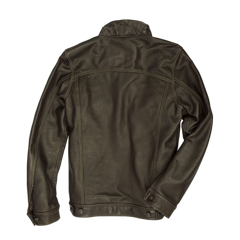 Men's Calfskin Leather Jean Jacket TheJacketFactory