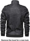 Men’s Faux Leather Hooded Motorcycle Jacket TheJacketFactory