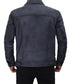 Men's Grayish-Blue Trucker Jacket TheJacketFactory