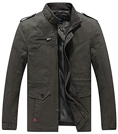 Men's Green Cotton Jacket