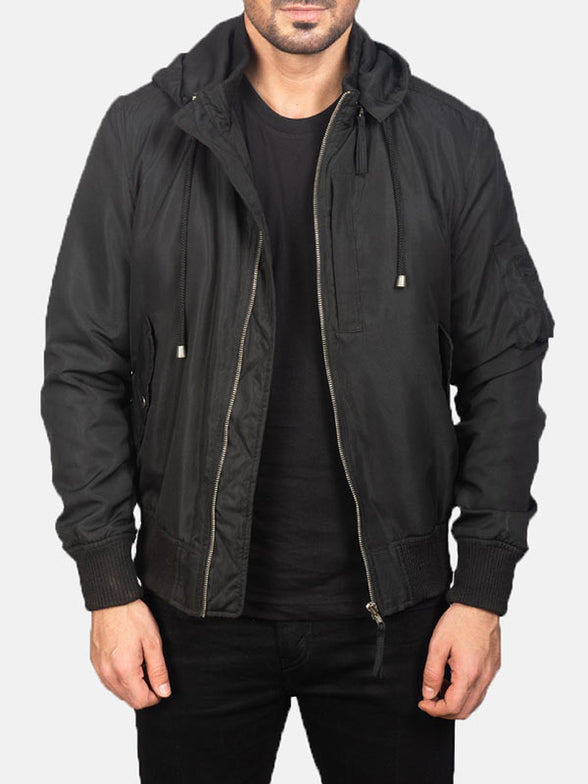 Men's Hooded Bomber Jacket TheJacketFactory