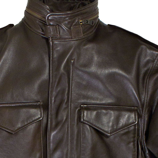 Men's Leather M-65 Jacket