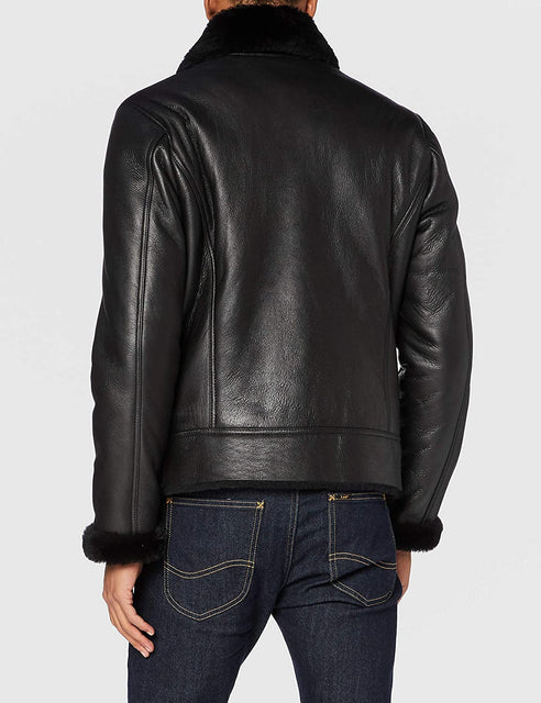 Men's Shearling Leather Jacket